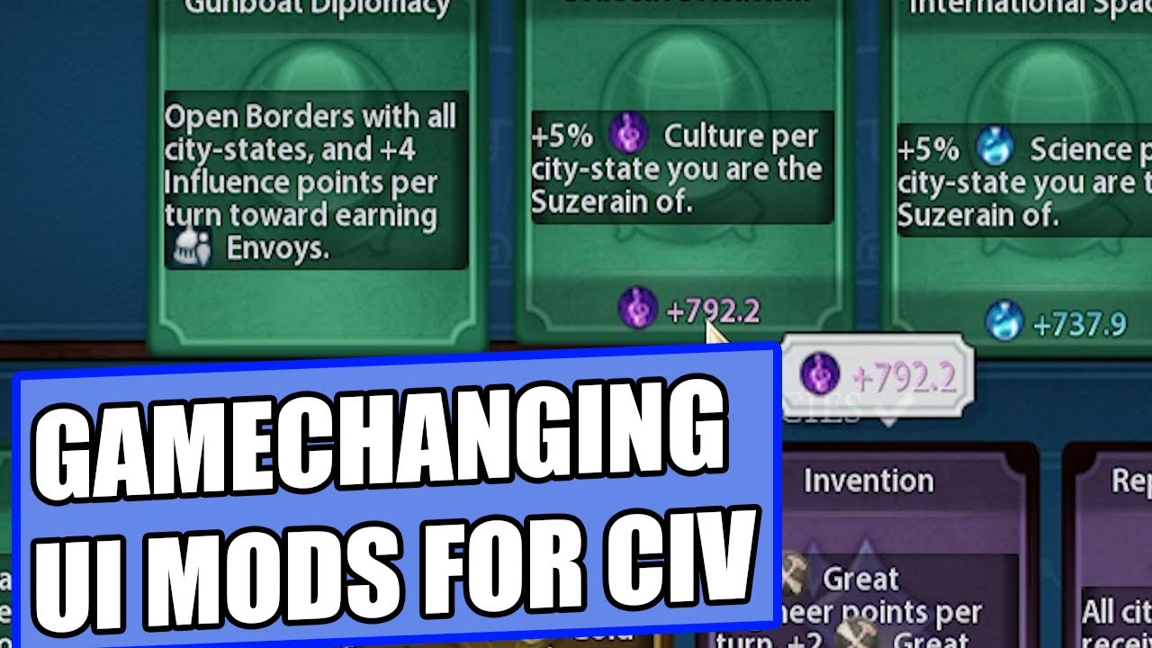 These are the BEST UI Mods for Civ 6
