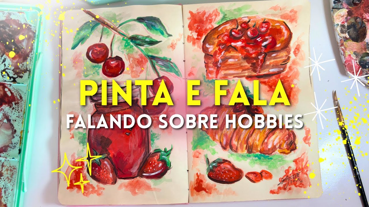 Pinta e Fala • Faça o que você gosta sem pressão | Pintura com guache ✨