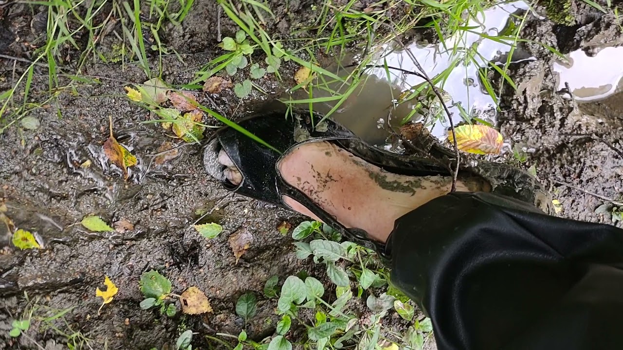 Muddy stiletto sandals
