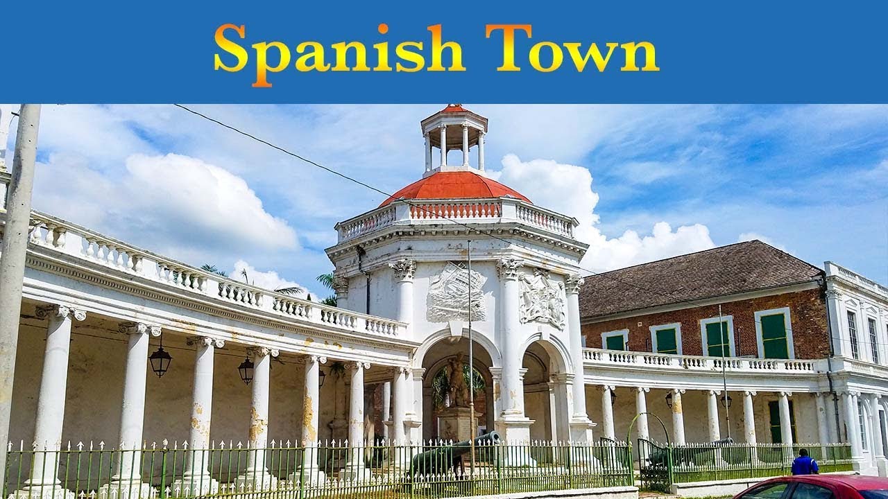 Spanish Town, the old capital of Jamaica