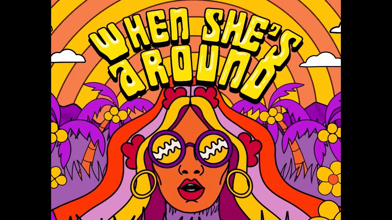 Shaggy & Bruce Melodie - When She's Around (Funga Macho) - Lyric Video