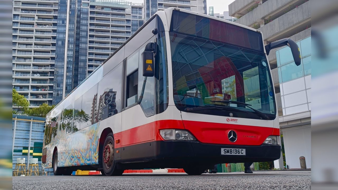 Mercedes Citaro - SMB136C departing from United Square 