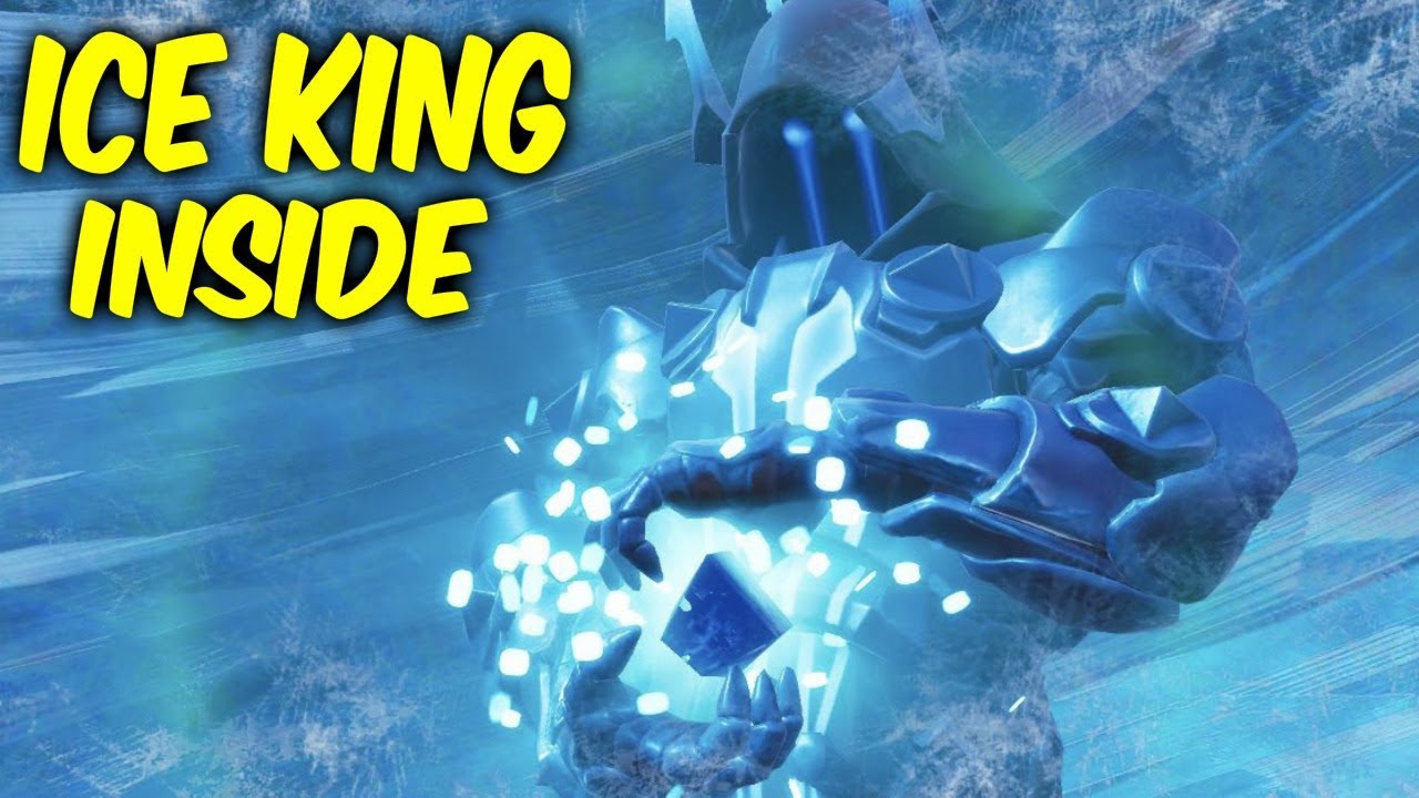 Fortnite ice sphere.The ice king is inside!