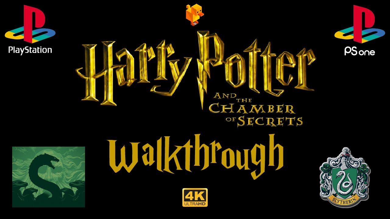 Harry Potter and the Chamber of Secrets (2002) 100% Walkthrough - PS1/DuckStation 4K-UHD
