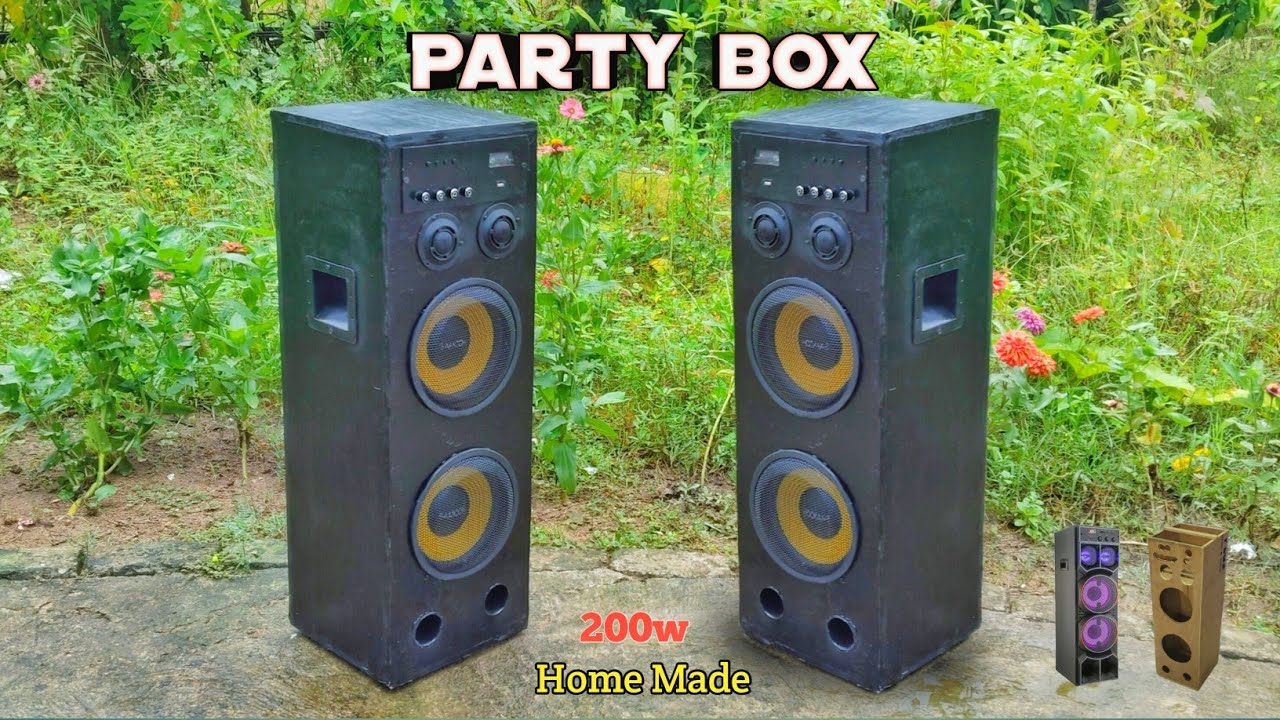 How To Make Dj Party Box At Home 🔥🔥Dj box kaise banaye / tower speaker making / sound box making DJ 