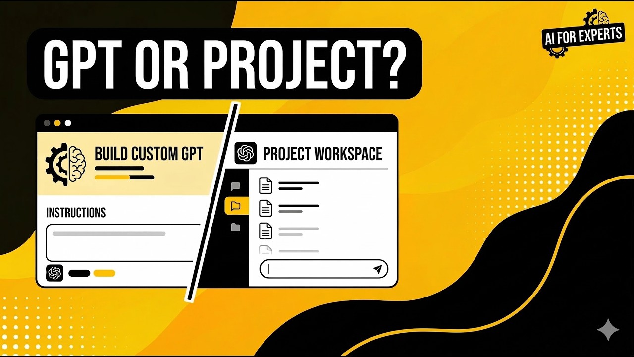 Custom GPT vs Projects in ChatGPT: Which Should I Use?