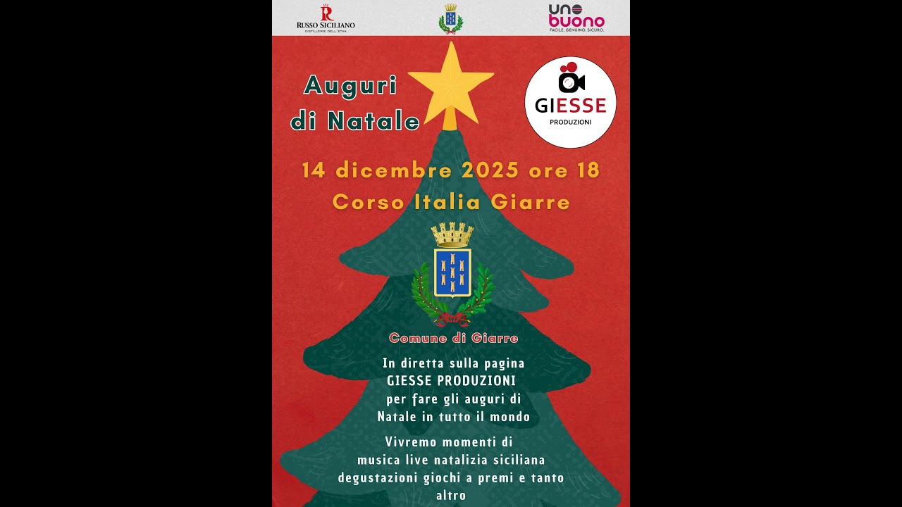 Auguri di Natale GIESSE Produzioni - 14 dicembre 2025