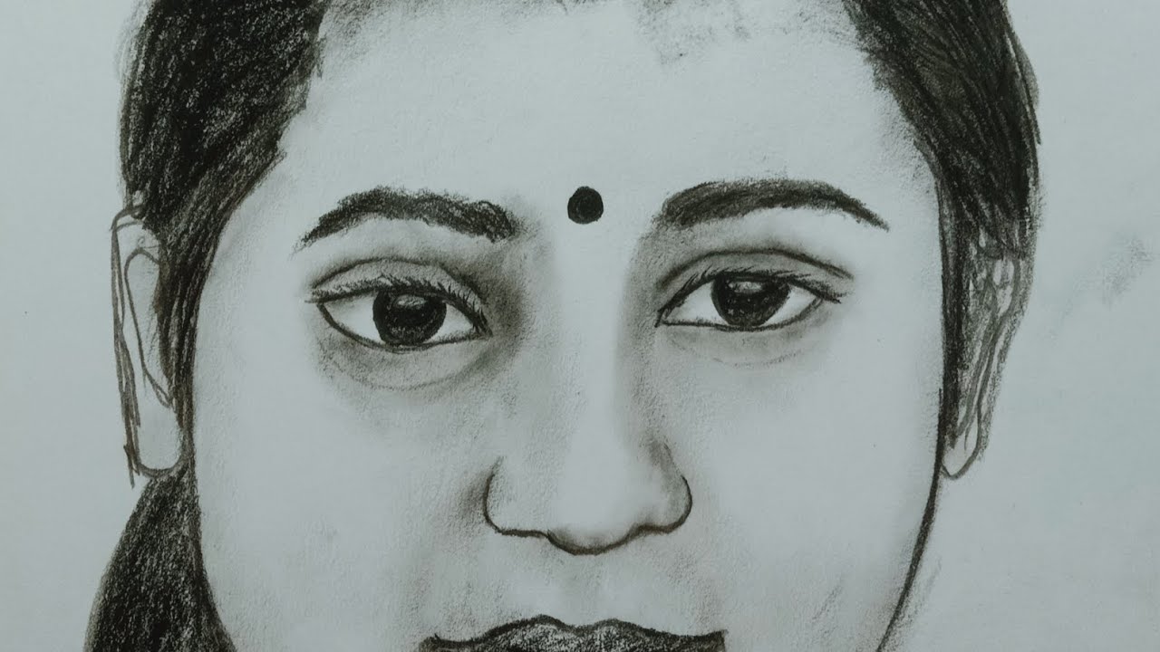 Girl face drawing easy/How to draw a girl face easy step by step 