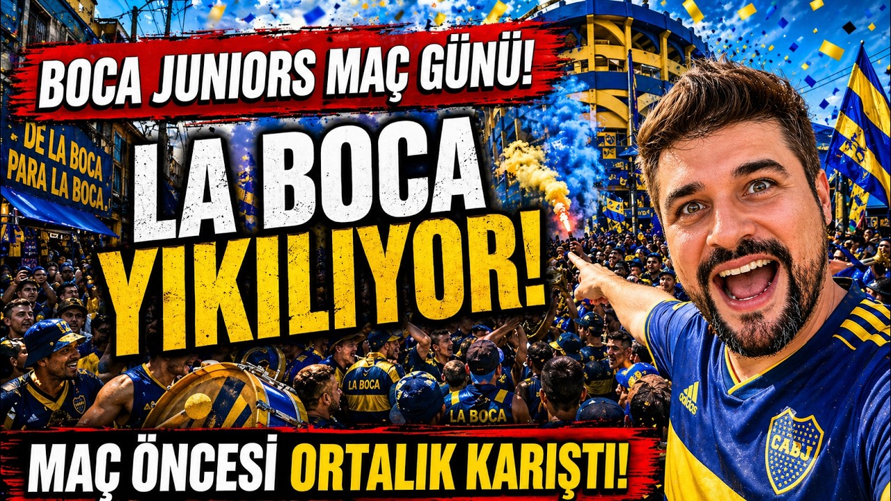#BocaJuniors Maç Günü: #LaBoca’da Maç Öncesi Atmosfer Ortalığı Yıktı! #BuenosAires #Arjantin