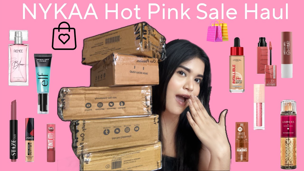NYKAA Hot Pink Sale Haul 2025 🩷🛍️🛒 #nykaahotpinksale #nykaahaul #nykaa #shoppinghaul #review #feed 