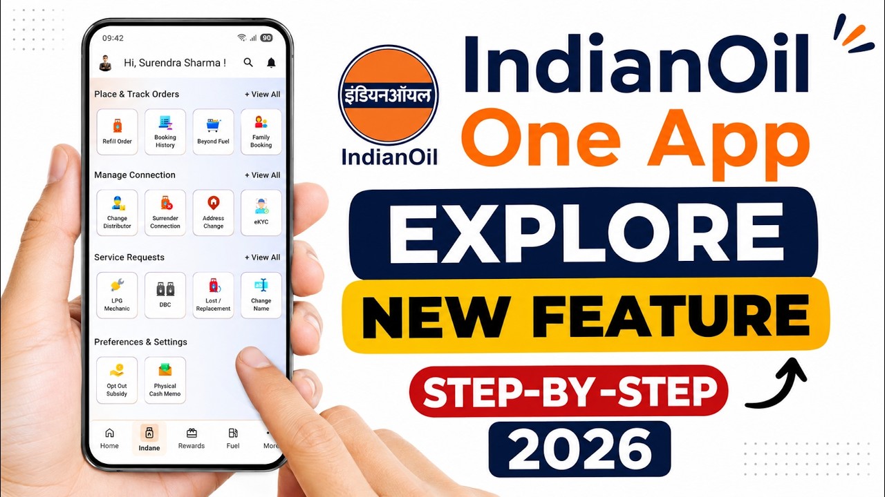 IndianOil One App Explore New Feature 2026 | Indianoil One App Kaise Chalaye ! LPG Gas Cylinder