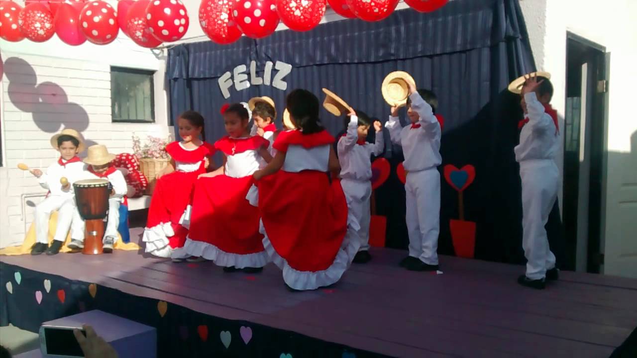 LA POLLERA COLORA, KINDER 2015 ESCUELA DE LENGUAJE SANTA LUISA