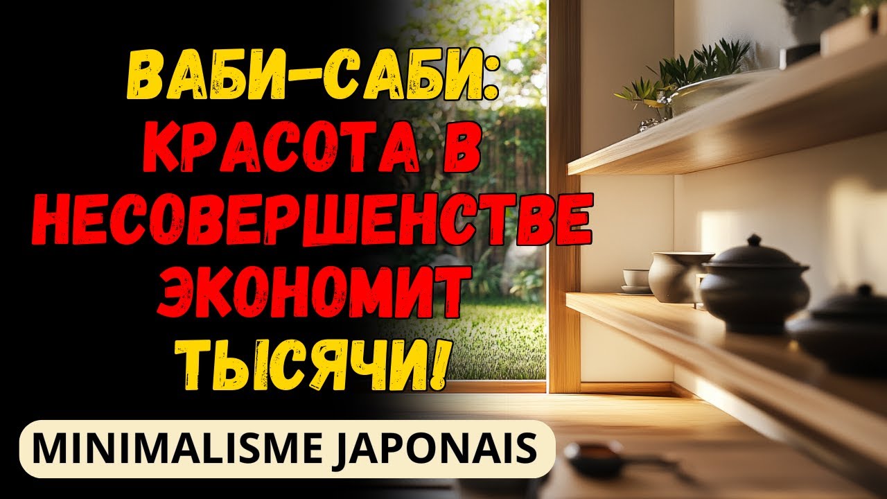 МИНИМАЛИЗМ В СТИЛЕ ВАБИ-САБИ: НАЙДИТЕ КРАСОТУ В НЕСОВЕРШЕНСТВЕ И СЭКОНОМЬТЕ ТЫСЯЧИ