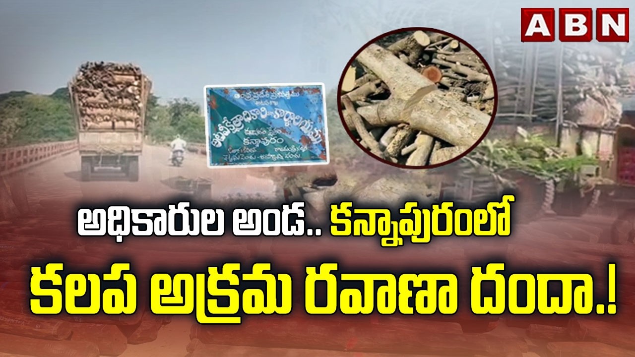 SPOTLIGHT: అధికారుల అండ.. కన్నాపురంలో కలప అక్రమ రవాణా దందా.! | Smug*gling In Kannapuram Forest | ABN