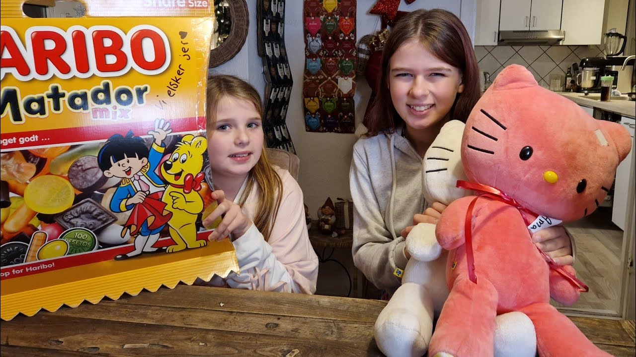 ÅBNER FANGAVER😃SLIK/CANDY/ØRERINGE/HELLO KITTY 😍SØDE ORD❤️