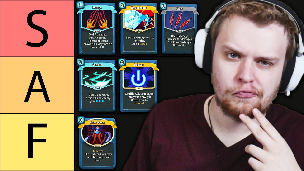 I ranked every Defect card in Slay The Spire
