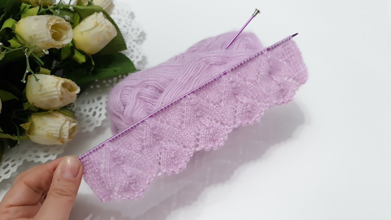 İki şiş yelek hırka etol şal örgü modeli / knitting pattern