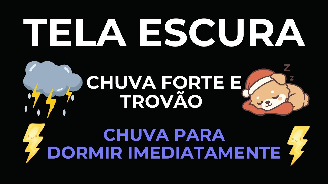 🌩️ Som Relaxante de Chuva com Trovoadas | Sons Naturais para Relaxamento e Alívio do Estresse