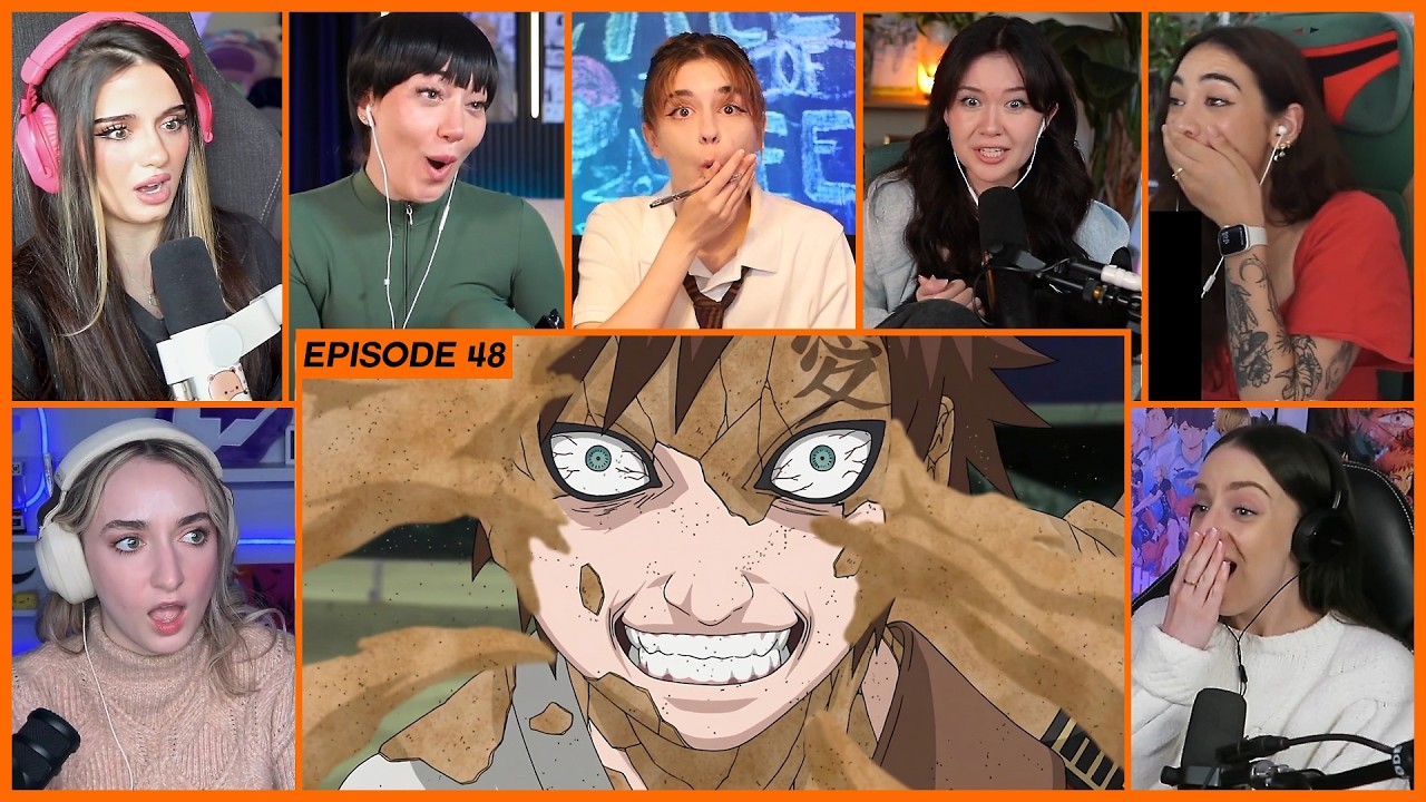 [GIRLS REACT] Rock Lee vs Gaara | Naruto Ep 48 Girl Reaction Mashup