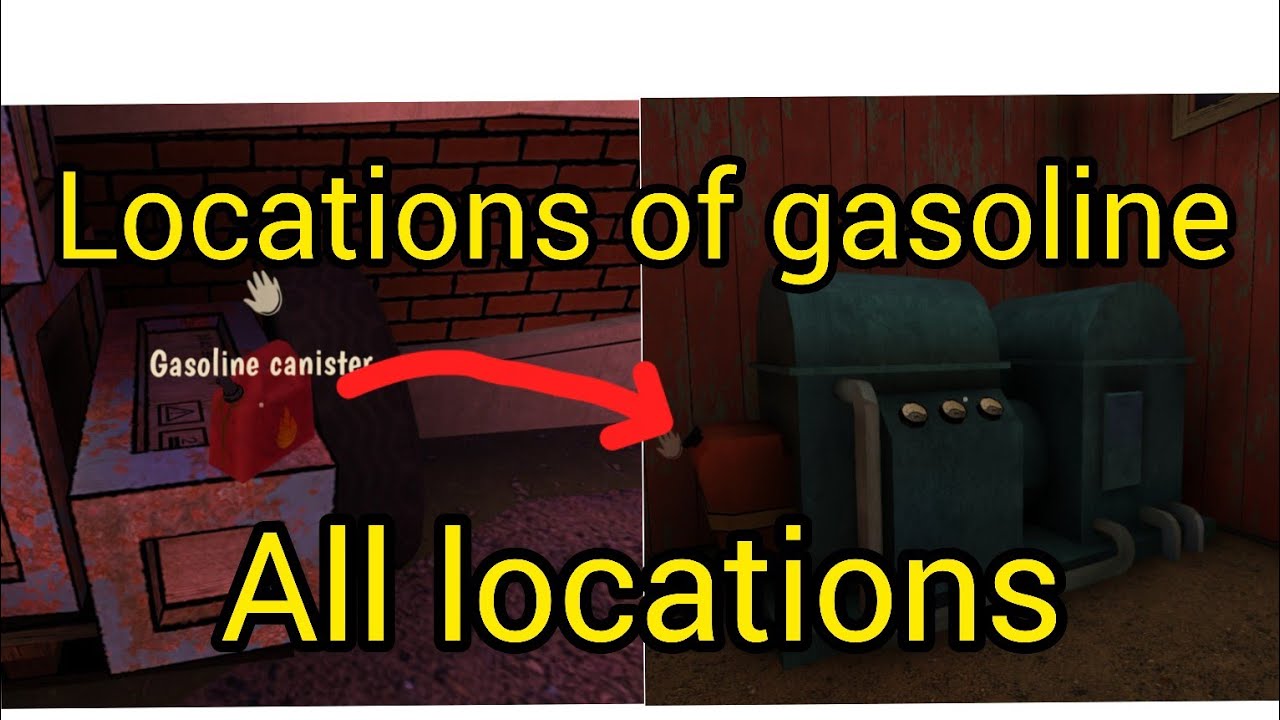 locations of gasoline and how works the genertor in horror tale 1