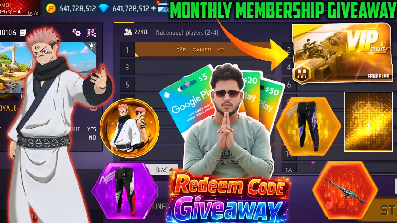 FREE FIRE LIVE REDEEM CODE GIVEAWAY💎 | FREE FIRE LIVE  DIAMOND GIVEAWAY | FREE FIRE LIVE 12 FEBRUARY