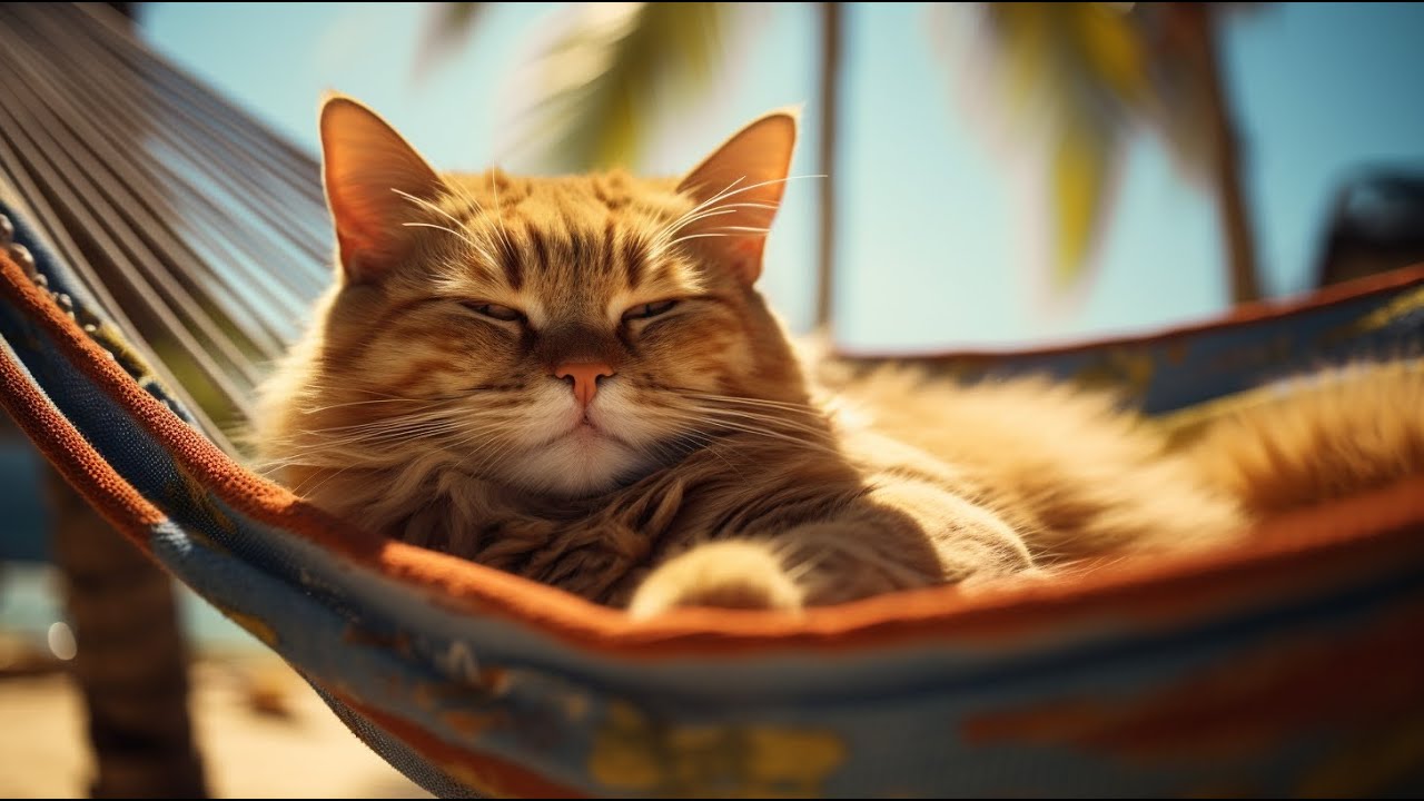 Serene Slumber The Ultimate Relaxation with a Majestic Ginger Tabby