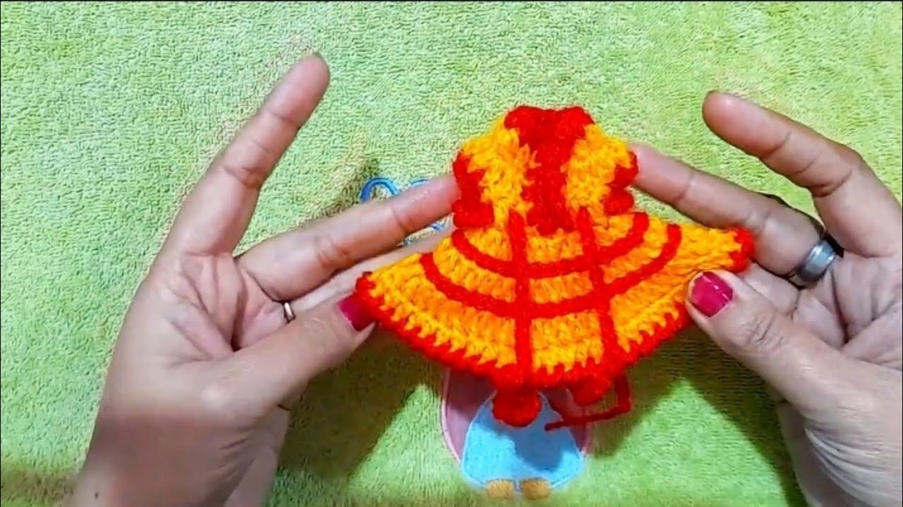Crochet 0no. laddu gopal dress | क्रोशिया से सुन्दर और आसान लड्डू गोपाल जी के कपड़े और टोपी मिनट मे