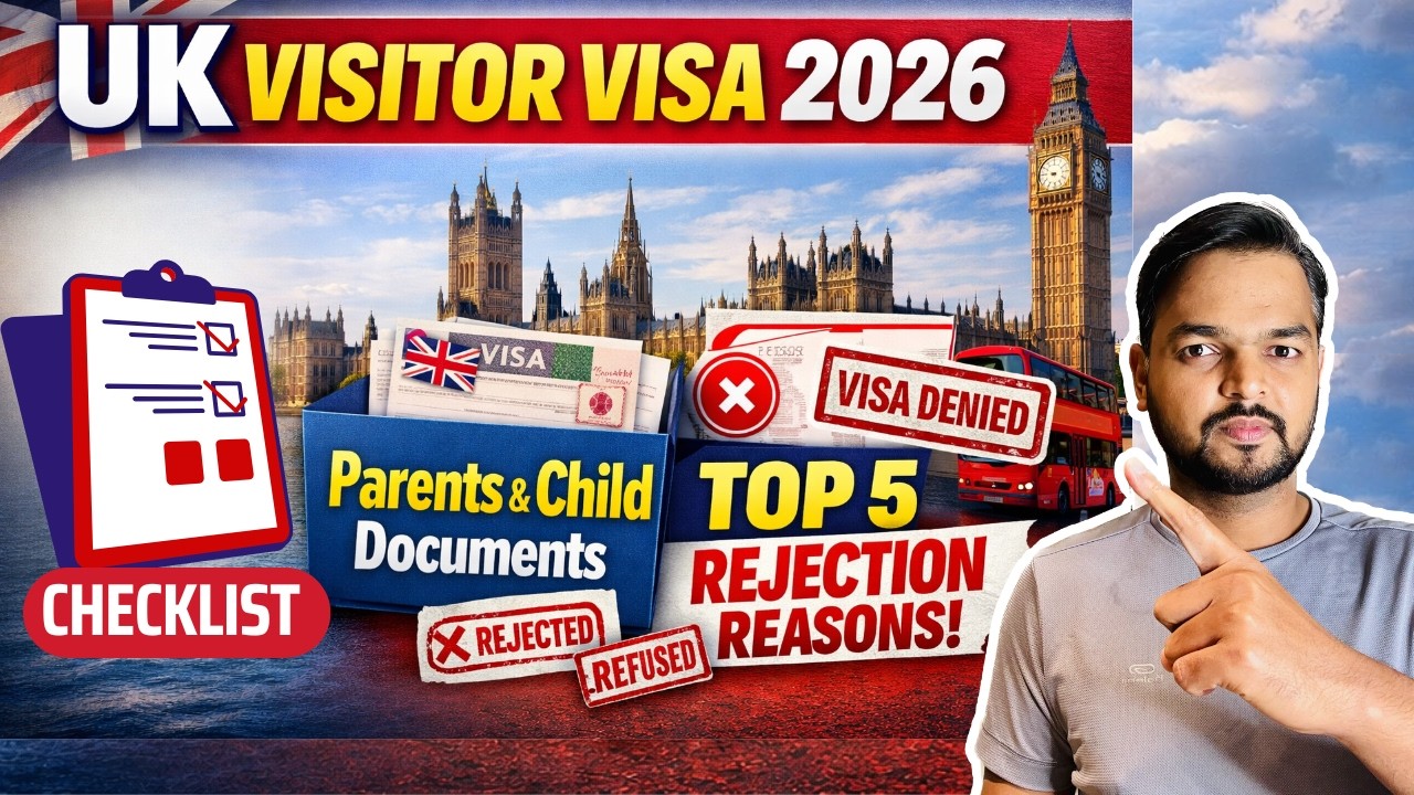 UK Visitor Visa 2026 Explained: Parents & Child Documents + Top 5 Rejection Reasons