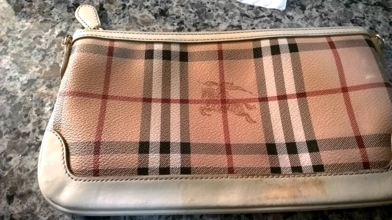 Burberry Clutch remove dye or stains
