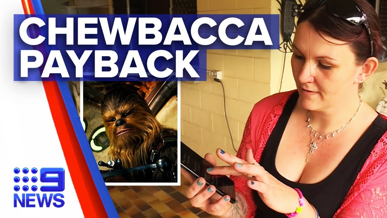 Ex-boyfriend posts woman&rsquo;s number as Chewbacca roaring competition | 9 News Australia