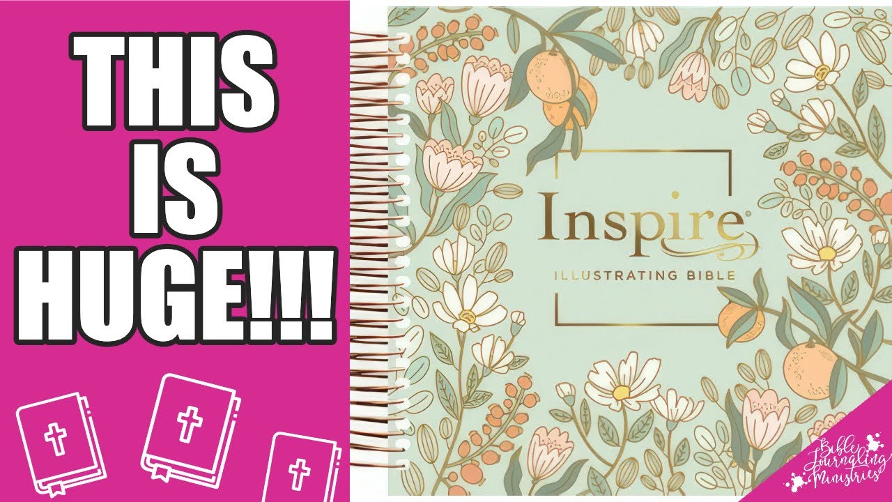 ЭТО НЕЧТО!!! НОВАЯ Библия Inspire в спиральном переплете, NLT, с возможностью подвешивания на нит...