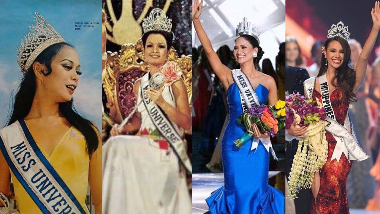 Miss Universe Winners from the Philippines compilation: 1969, 1973, 2015, 2018