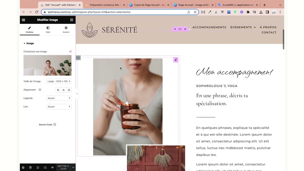 Remplacer les visuels de ton template Elementor avec les templates Canva