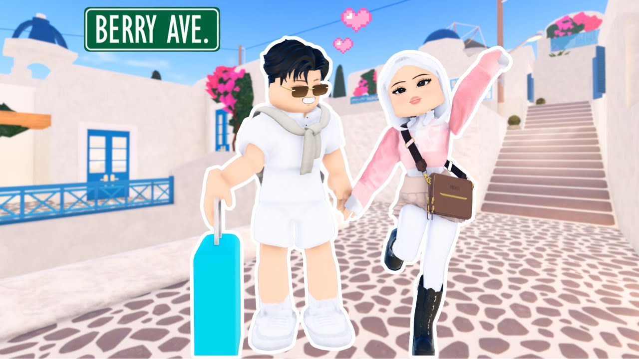 KITA SEWA VILLA MEWAH DI SANTORINI | 💖 Berry Avenue Roblox Indonesia