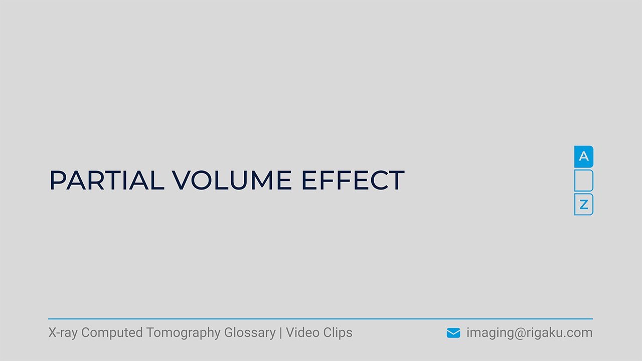 X-ray CT glossary - Partial volume effect