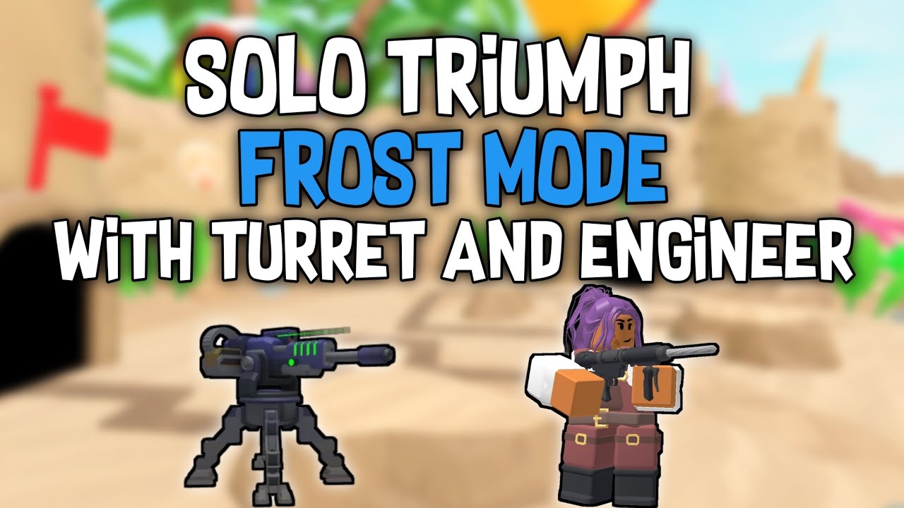 Solo Triumph Frost Mode | Easy Farm Coins & Gems | Tower Defense Simulator