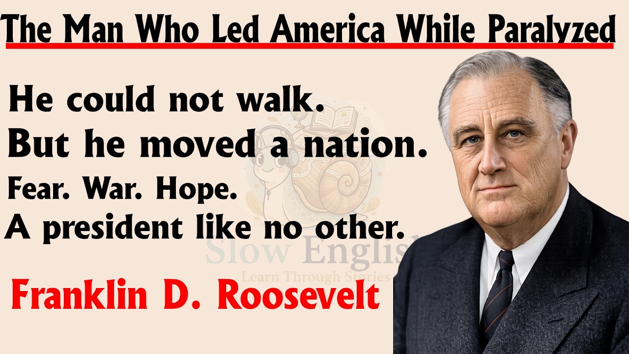 Learn English Through Story Level 2 || Graded Reader ||The Story of Franklin D. Roosevelt