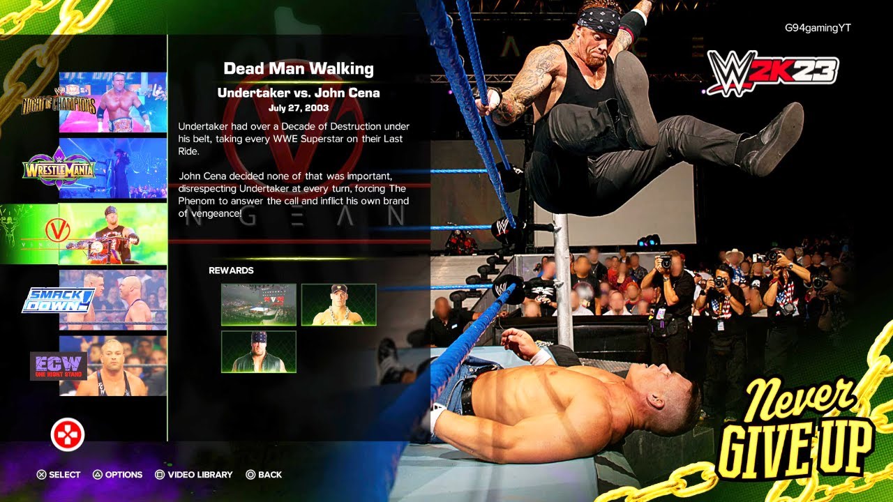 WWE 2K23 Showcase: Undertaker vs. John Cena | 