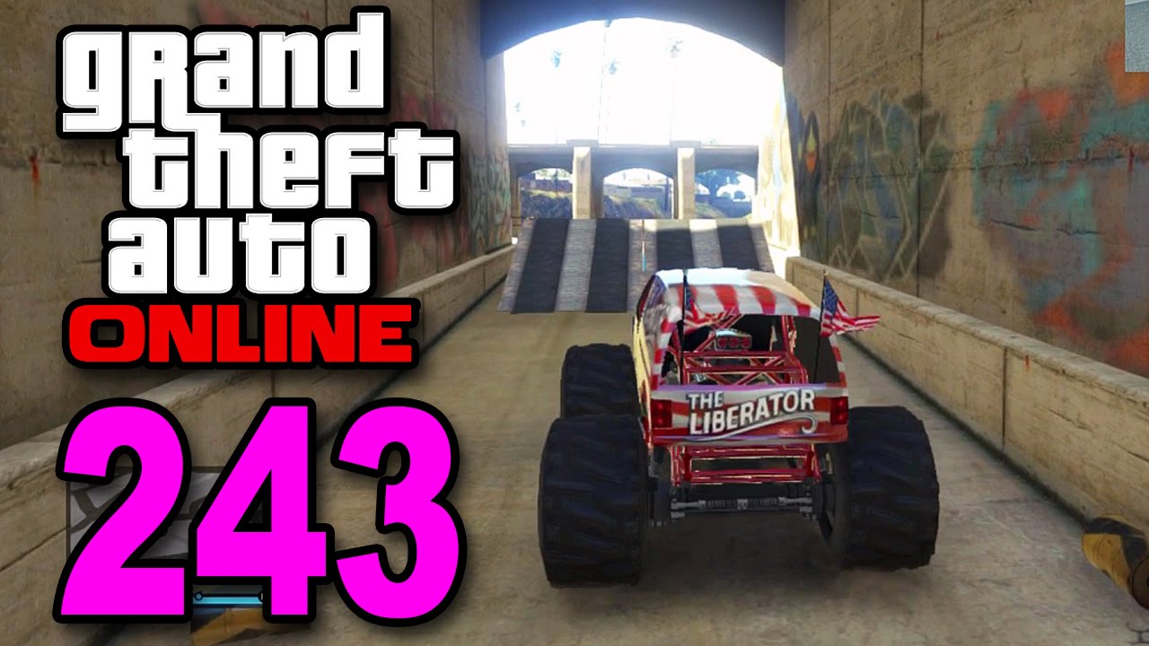 Grand Theft Auto 5 Multiplayer - Part 243 - Monster Jump Race! (GTA Online Let's Play)
