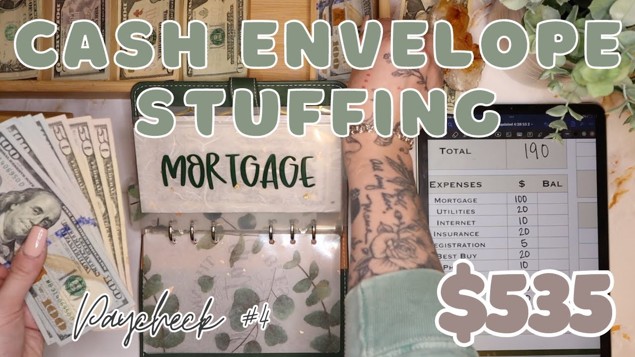 $535 Cash Envelope Stuffing | Final Fulltime Paycheck of February | 24 Year Old Budgets