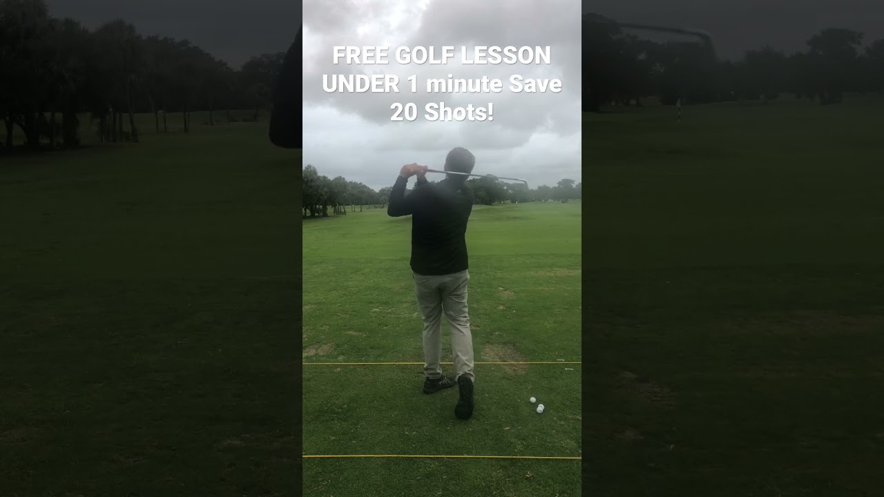 Free golf lesson under 1 minute how I saved a golfer 20 shots in 1 golf lesson!