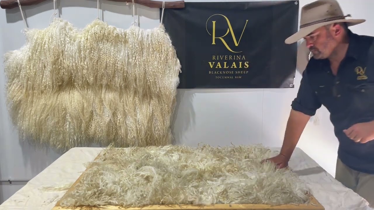 Part 3 of 10, Wet felted fleece rug, living fleece rug (vegetarian sheepskin)