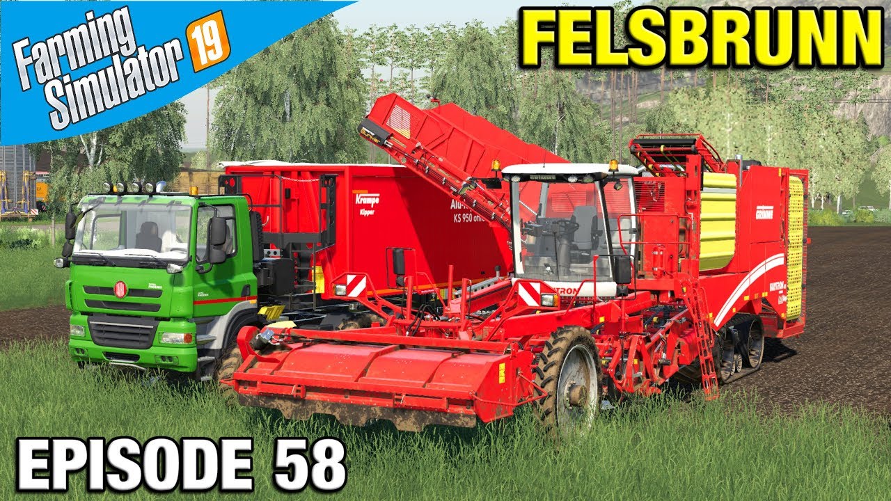 POTATO HARVESTING Farming Simulator 19 Timelapse - Felsbrunn FS19 Episode 58