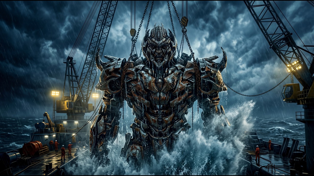 World’s Largest Alien Mech Recovered from the Deep Ocean - The MEGATRON Awakening | ASMR Restoration