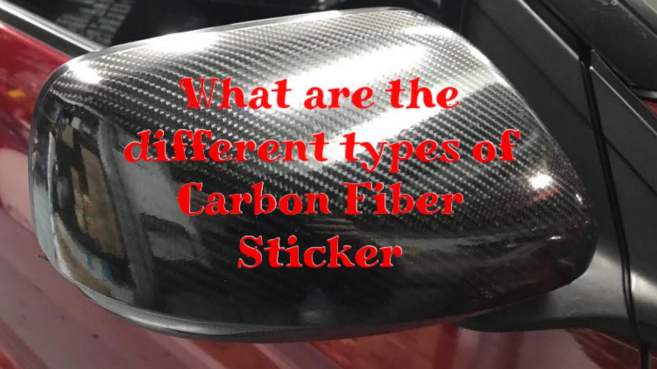 What are the differences of carbon fiber stickers? 2D, 3D, 4D, 5D and 6D.
