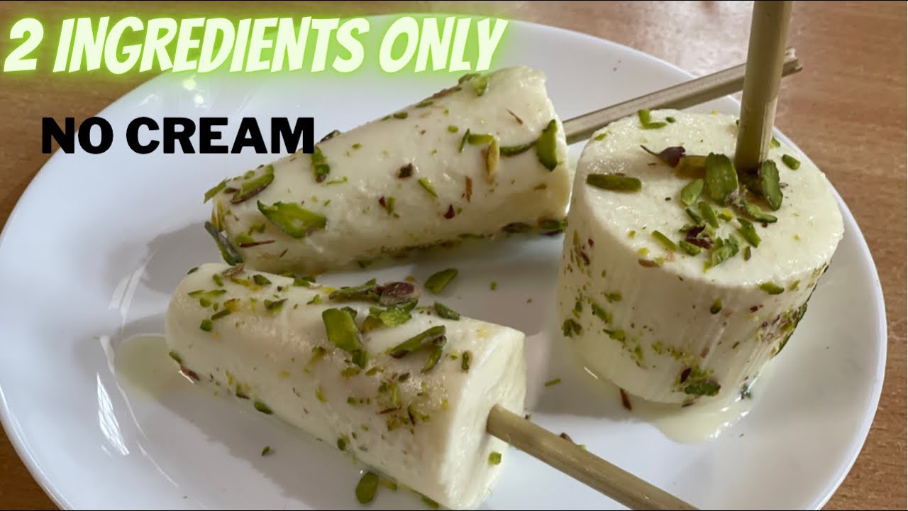Homemade Malai Kulfi with 2 Ingredients recipe easy to make