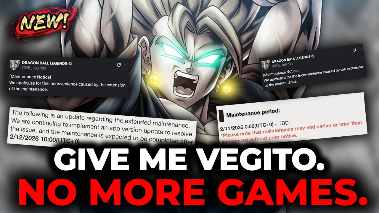 Enough Maintenance. Give Me Vegito Or Else. No GAMES. (Dragon Ball Legends)