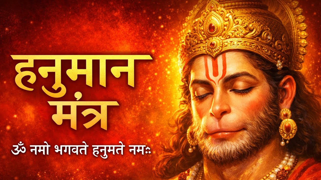ॐ नमो भगवते हनुमते नमः | हनुमान जी का शांति देने वाला मंत्र 🙏