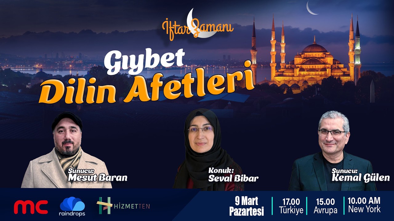 CANLI | 19. GÜN | İFTAR ZAMANI  ”Dilin Afetleri ve Gıybet”