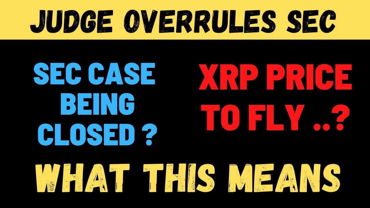XRP SEC CASE COURT DECISION SEC CORNERED A SETTLEMENT COMING SOON RIPPLE XRP NEWS ; XRP NEWS TODAY